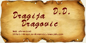 Dragija Dragović vizit kartica